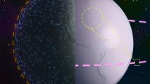 An image of a planet with arrows pointing in different directions.