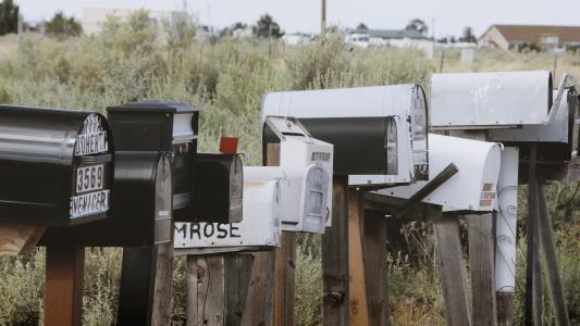 send mail without address